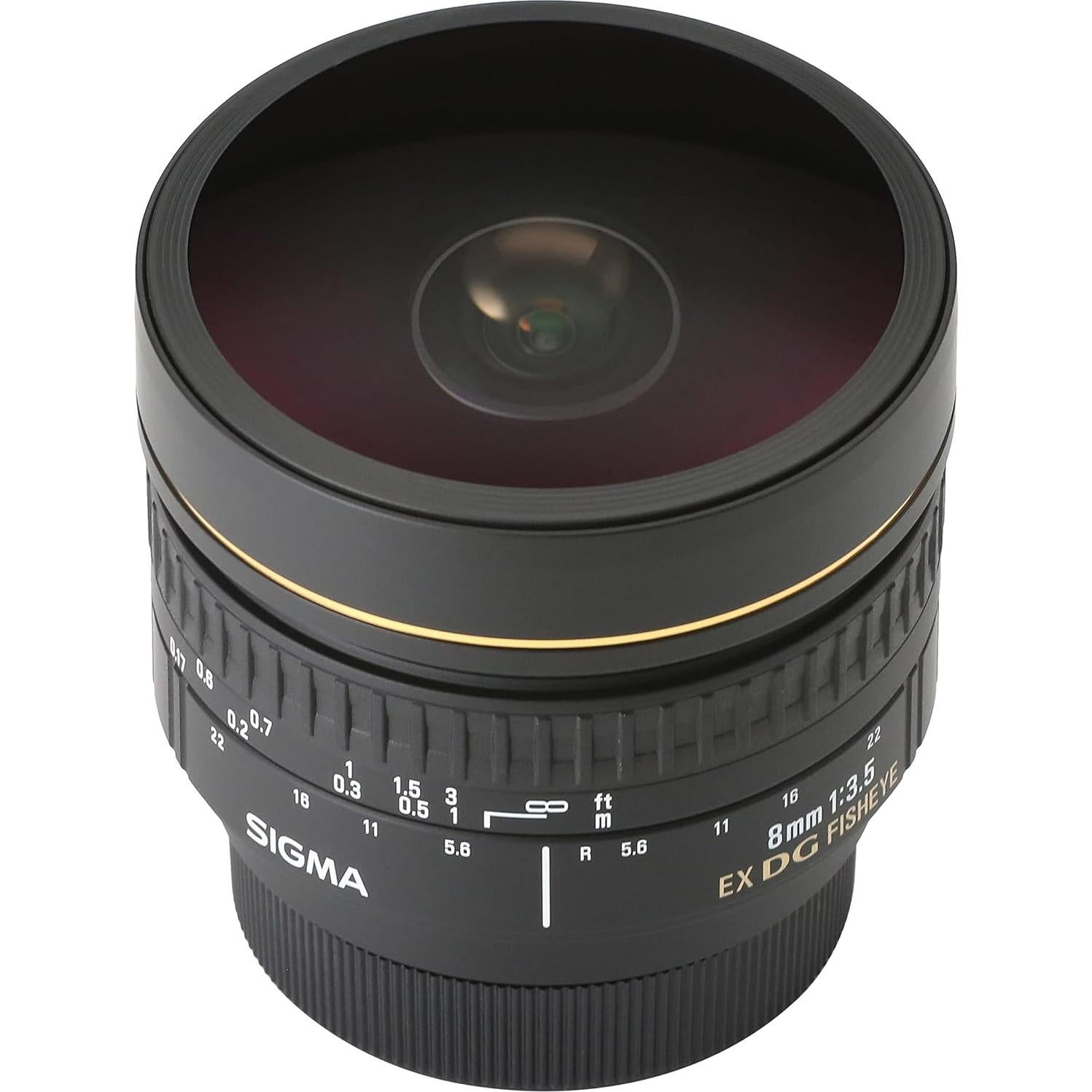 Lente Ojo de Pez Sigma 8mm f/3.5 para Cámaras SLR Nikon