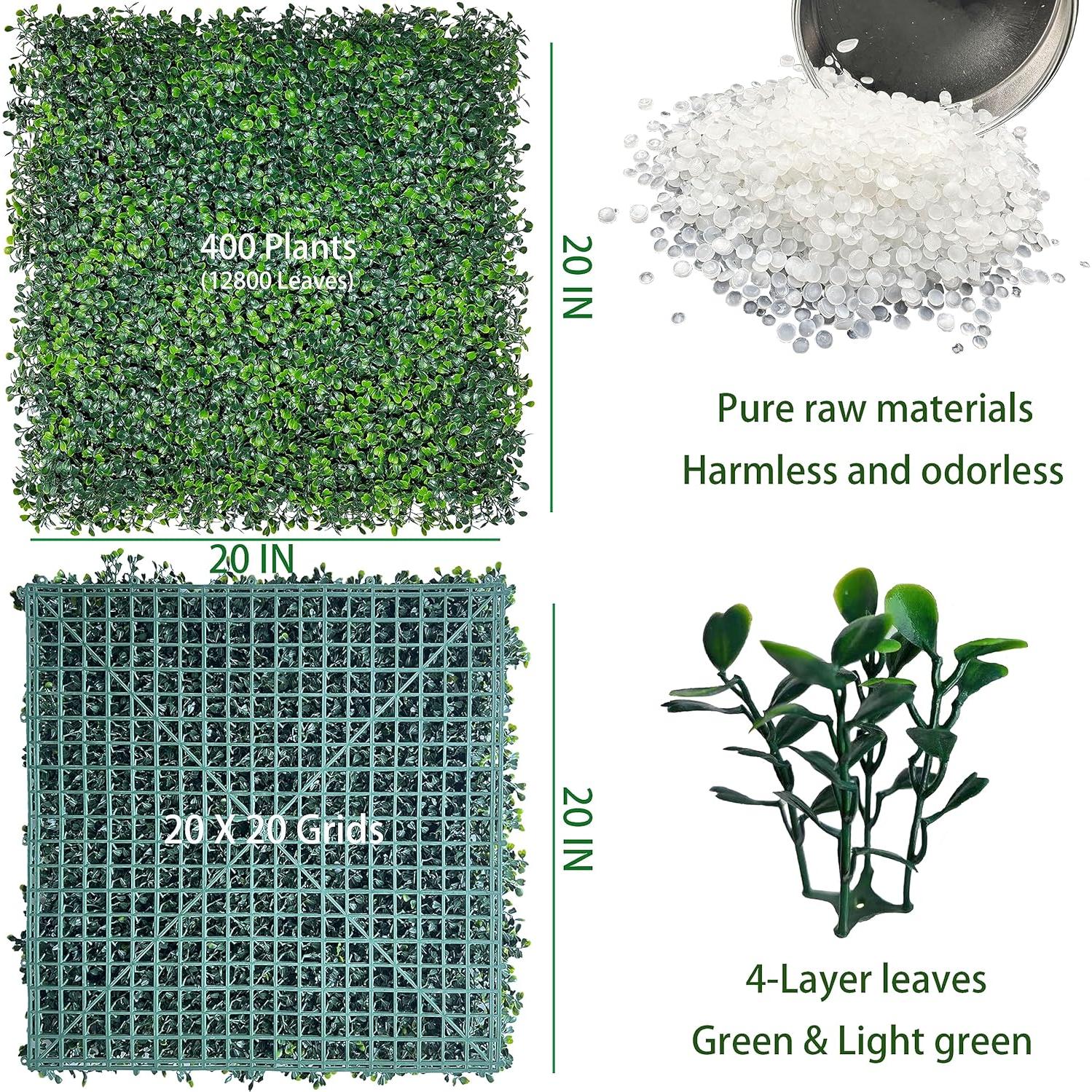 Paneles de Césped Artificial ODTORY 6P 50,8x50,8cm Verde
