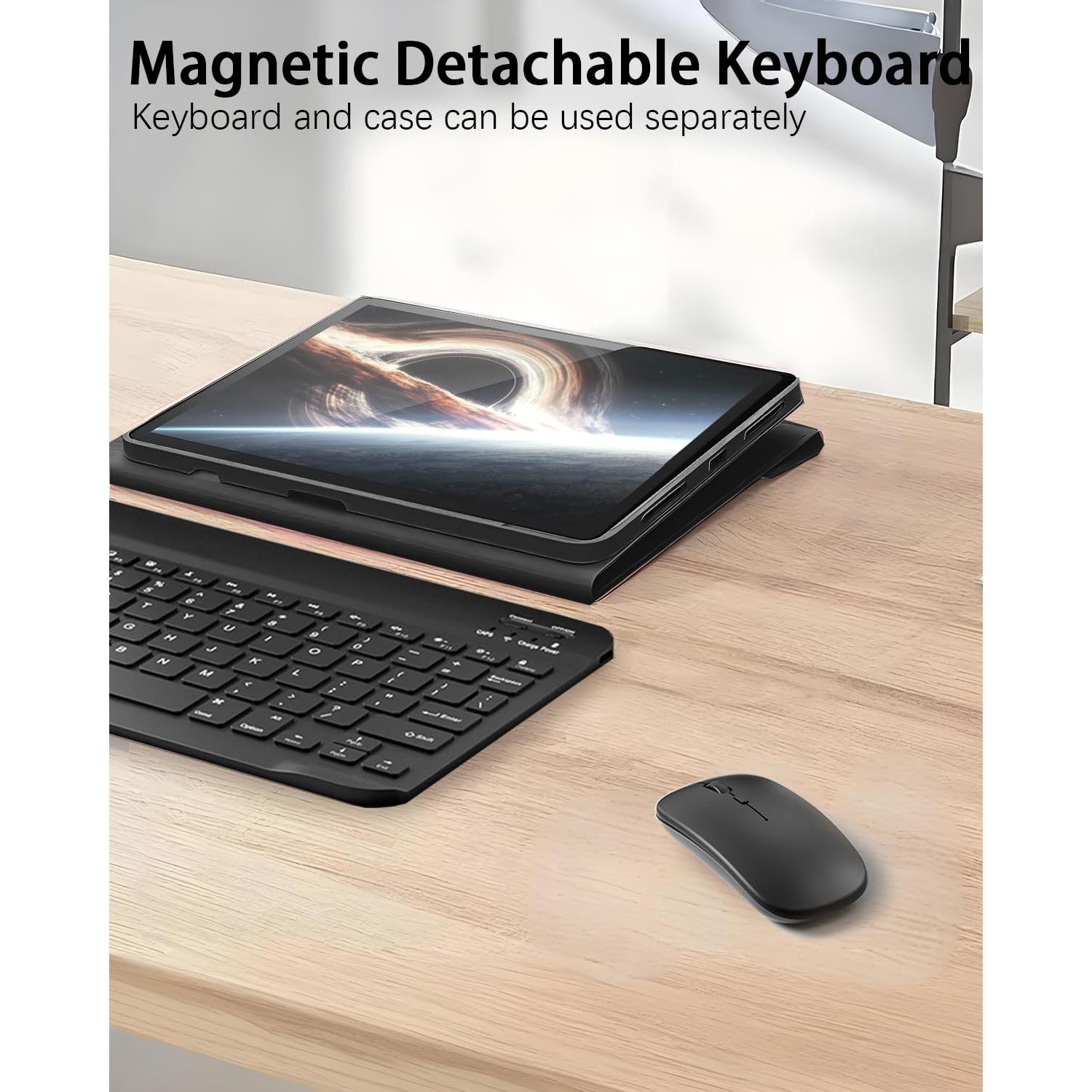 Funda de Teclado TUNKARMOR para iPad 9.7" - Negro