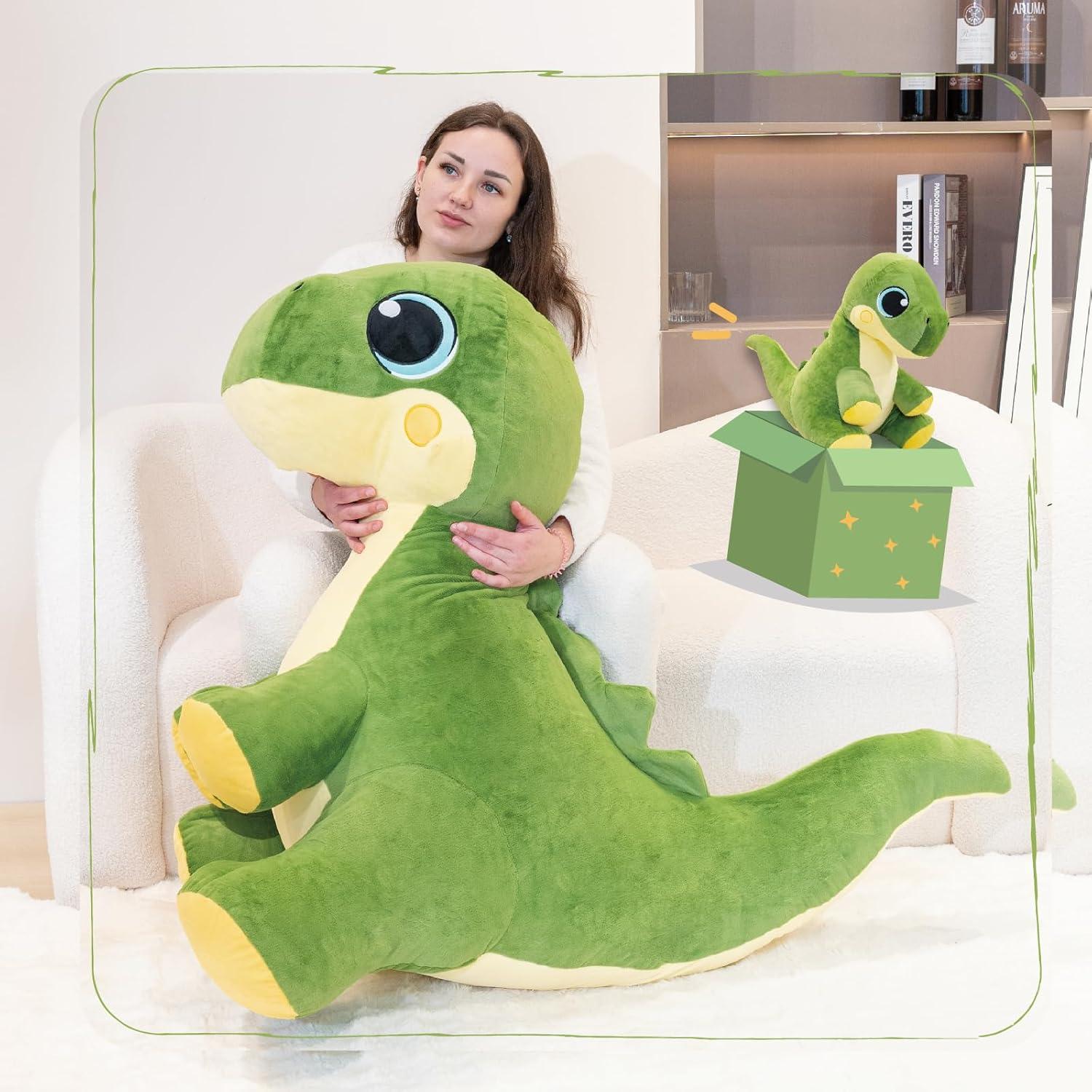 Dinosaurio de Peluche Jumbo T-Rex 80cm - Regalo para Niños