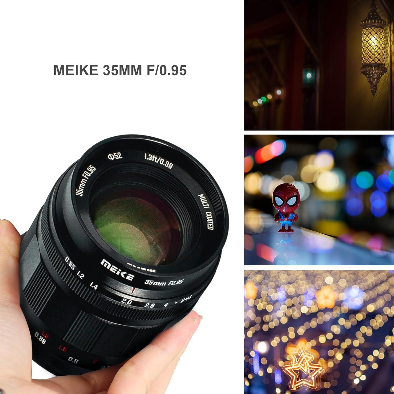 Lente Meike 35mm f/0.95 para Nikon Z - Gran Apertura Manual