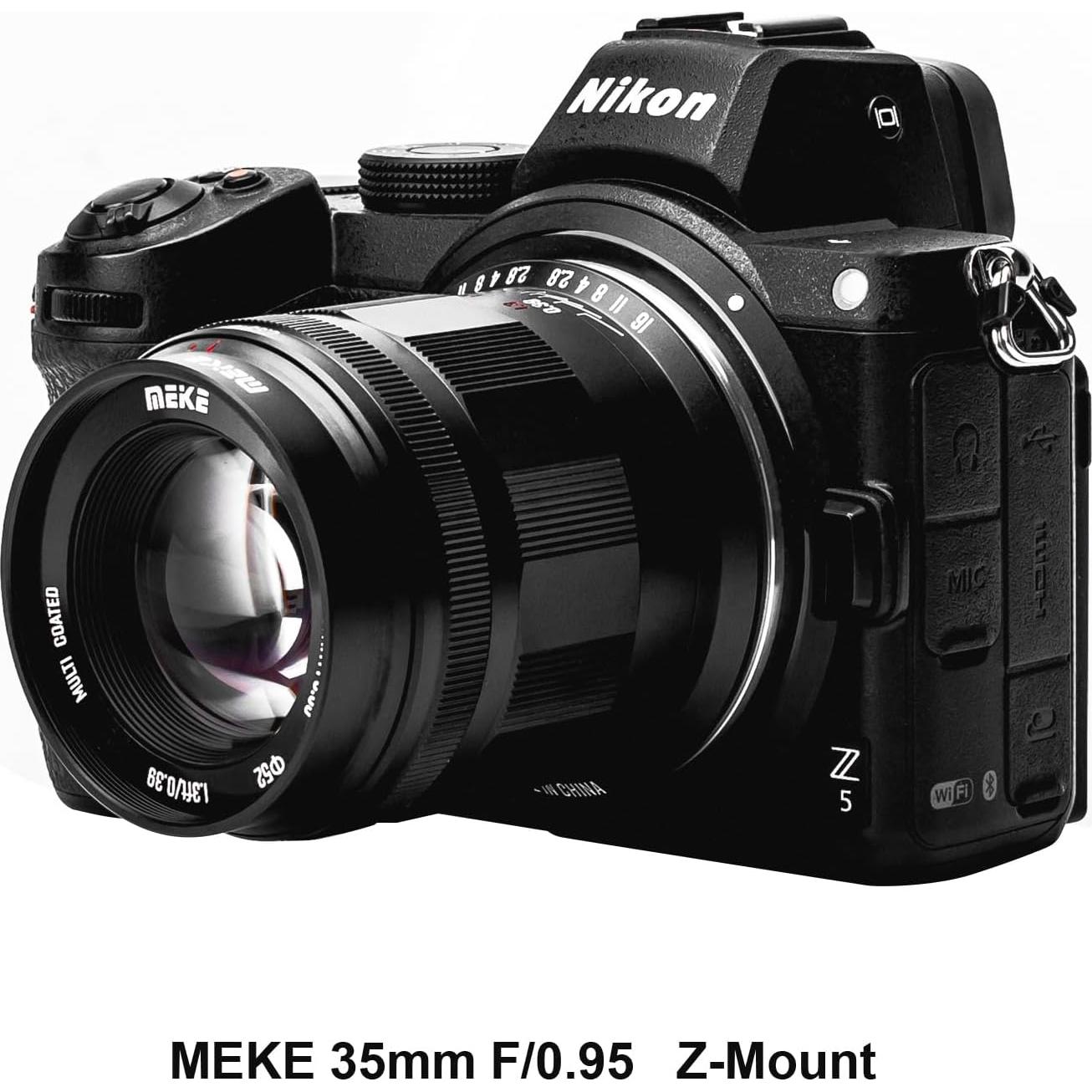 Lente Meike 35mm f/0.95 para Nikon Z - Gran Apertura Manual