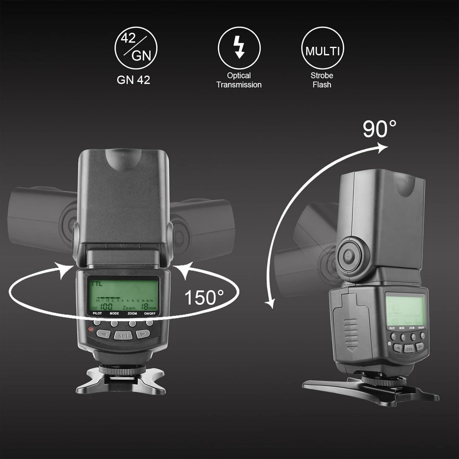 Flash Meike MK430 TTL para Cámaras Nikon - Compacto y Potente