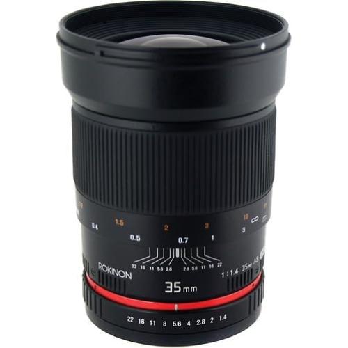 Lente Gran Angular Rokinon 35mm f/1.4 para Olympus 4/3