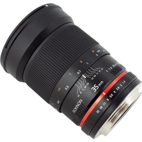 Lente Gran Angular Rokinon 35mm f/1.4 para Olympus 4/3