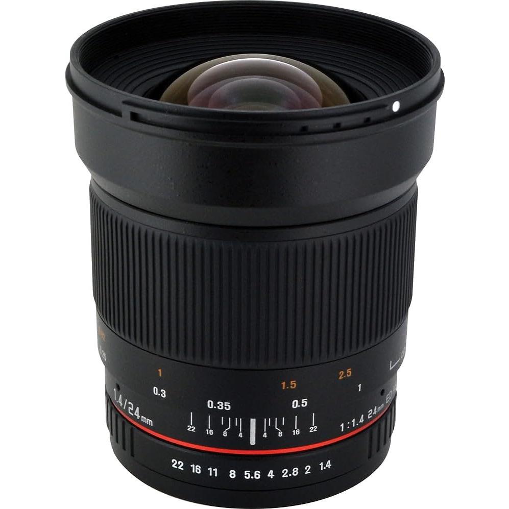 Lente Gran Angular Rokinon 24mm f/1.4 para Sony + Kit de Filtros