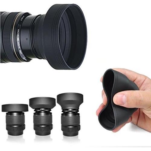 Capucha de lente tulipán 52 mm Big Mike's + paño limpieza