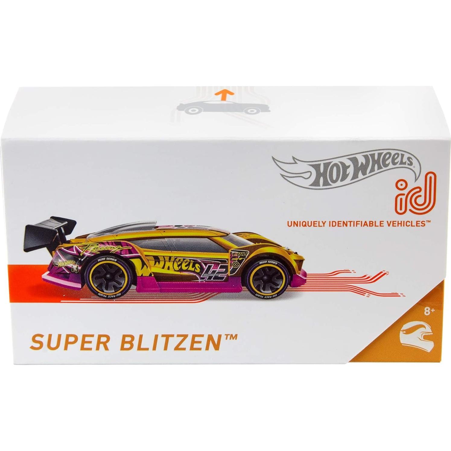 Hot Wheels id Super Blitzen - Vehículo de Carrera 10x20cm