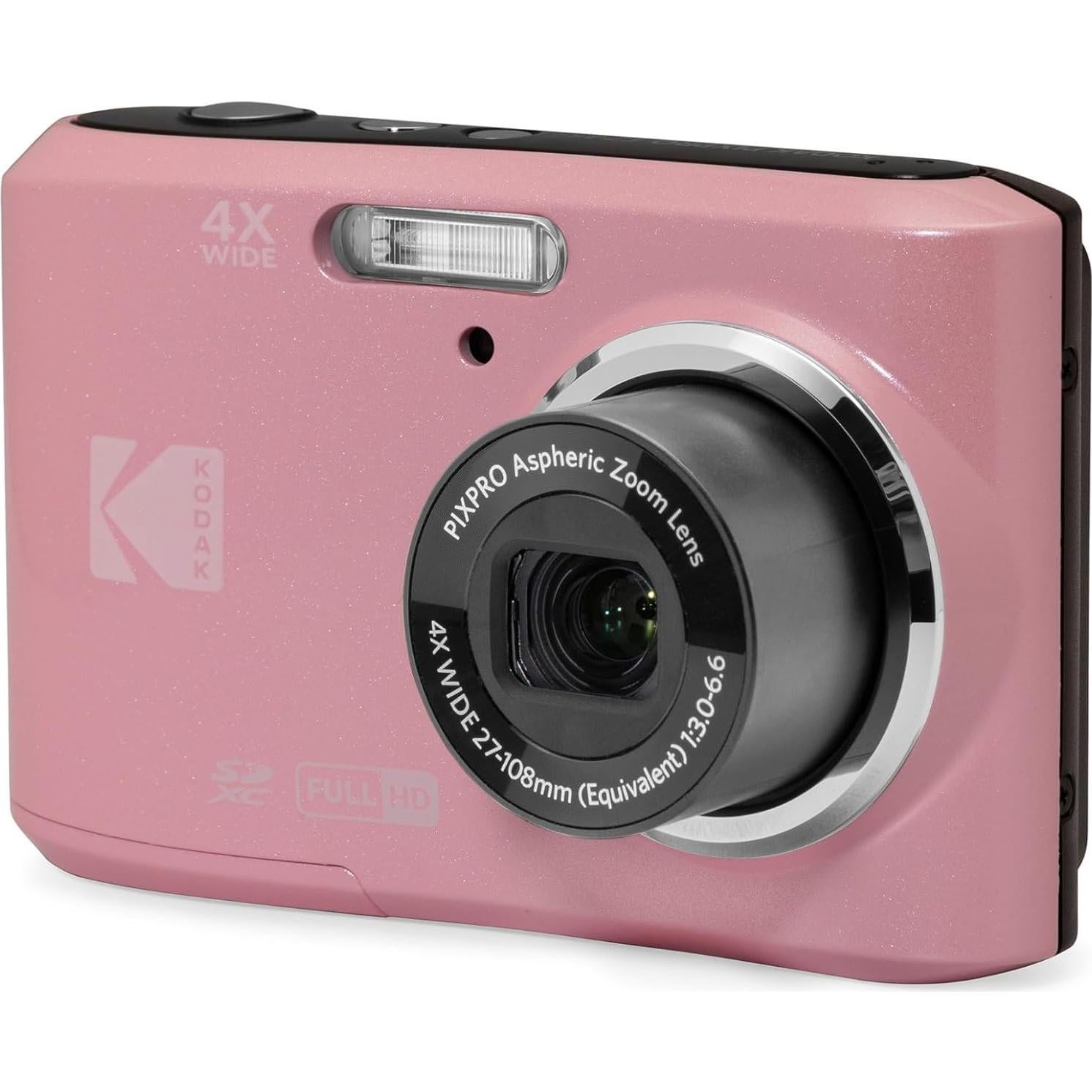 Cámara Digital Kodak PIXPRO FZ45 16MP 1080p Rosa Pastel