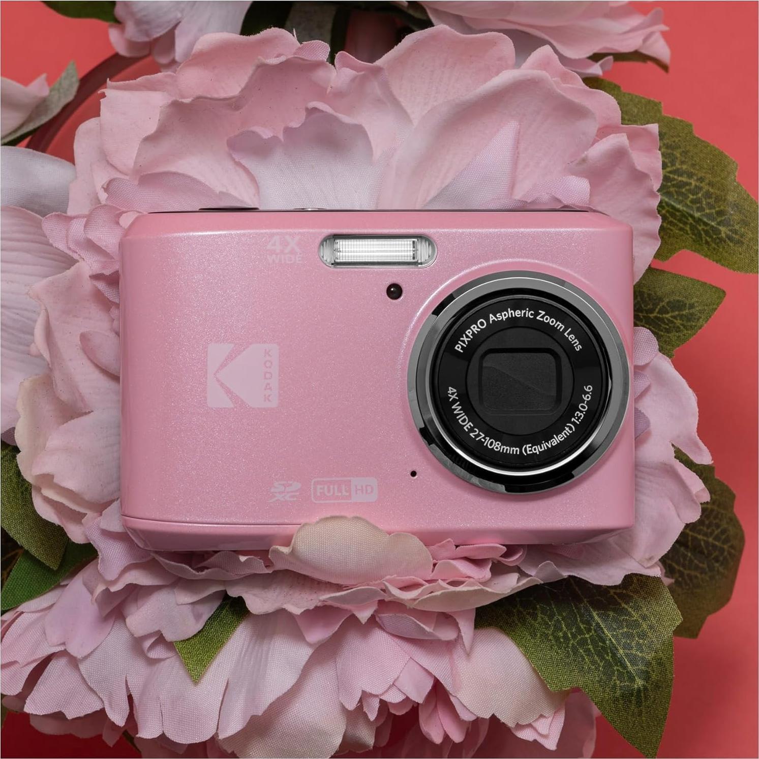 Cámara Digital Kodak PIXPRO FZ45 16MP 1080p Rosa Pastel