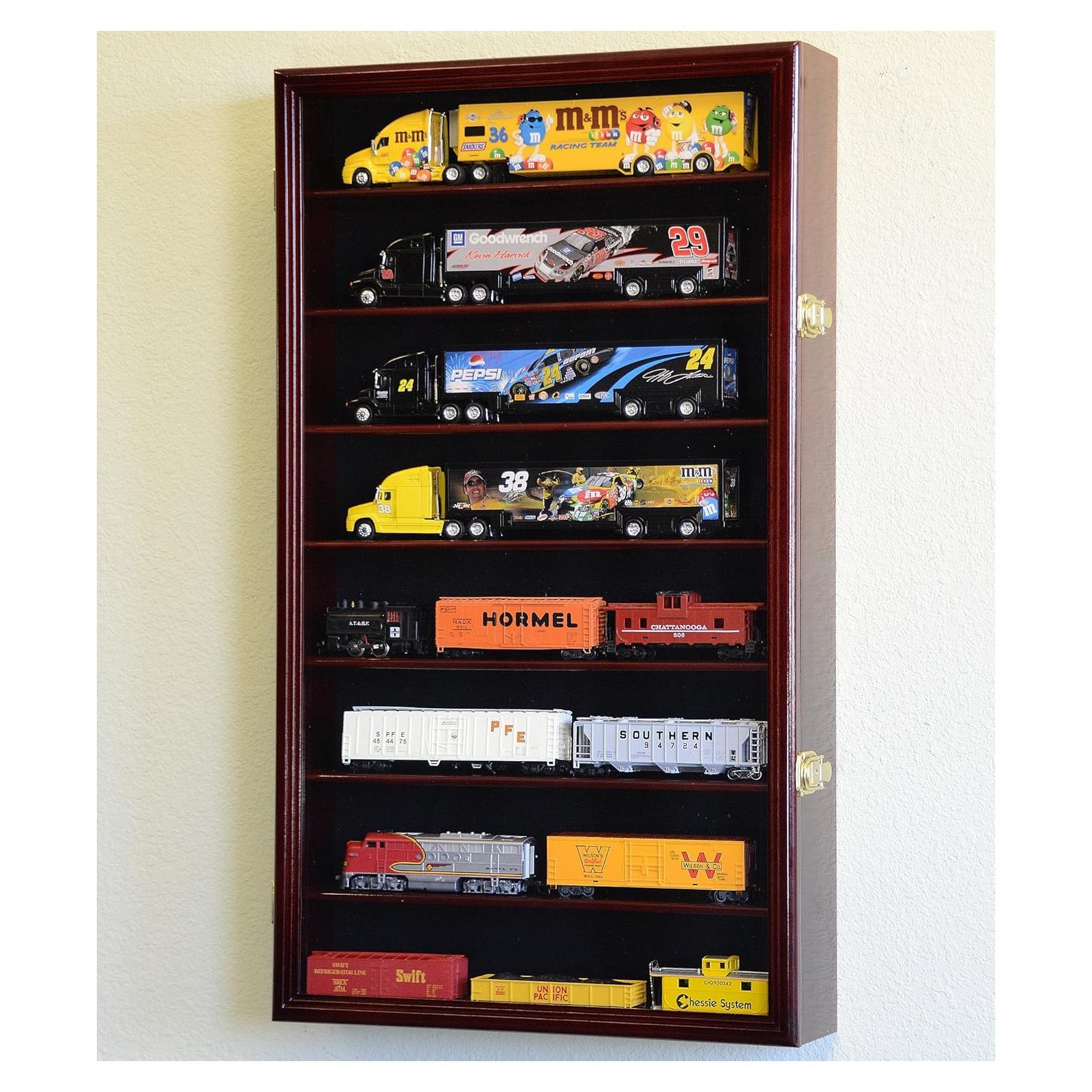 Estante para Modelos Hot Wheels 1/64 Cerezo con Puerta UV