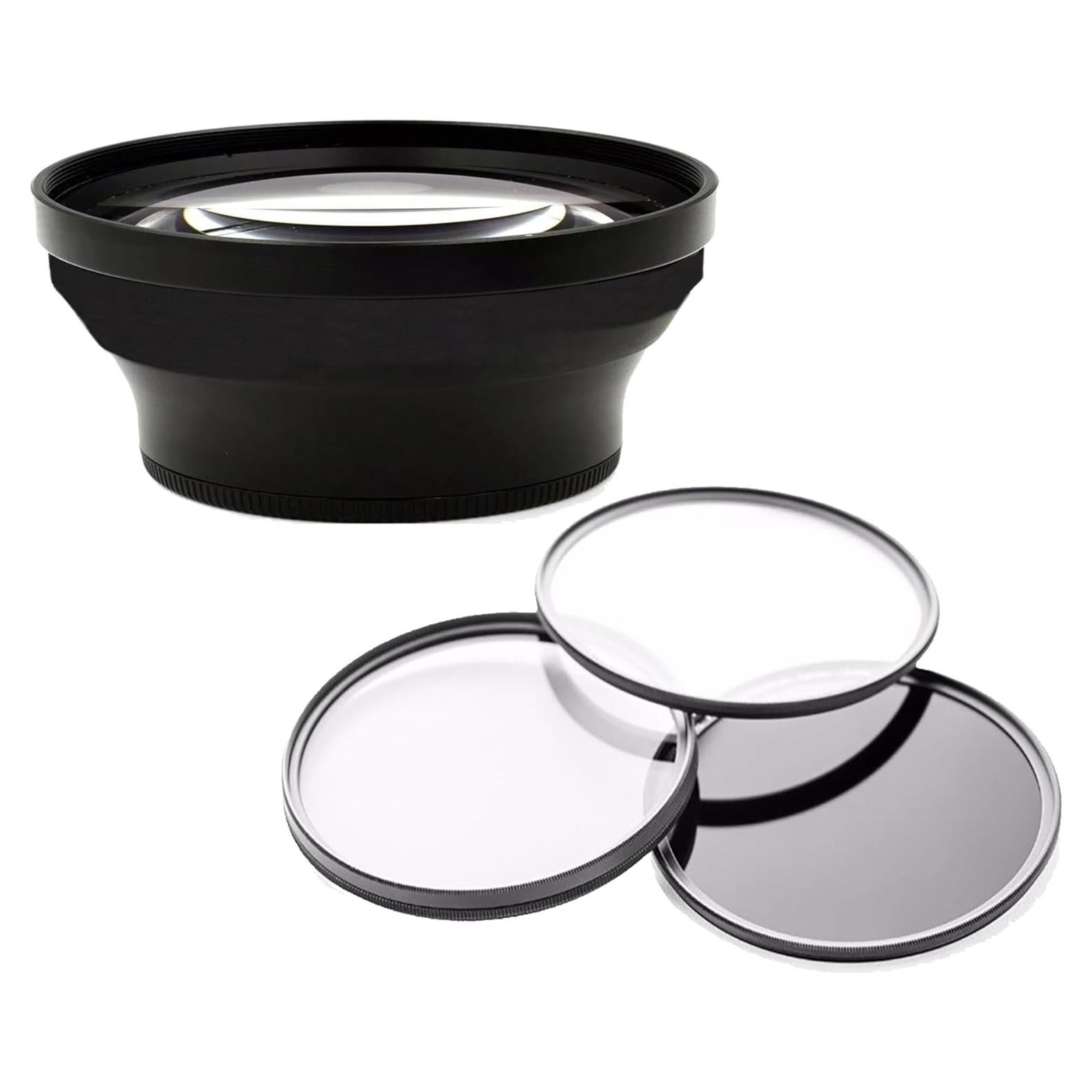 Lente Gran Angular 0.4x Hila Optics para Leica V-LUX + Kit de Filtros