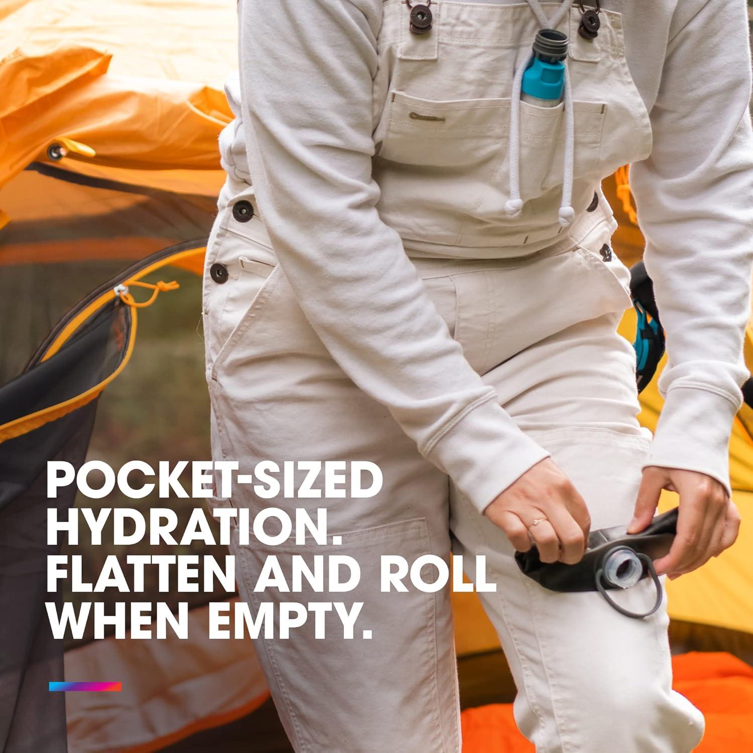 Botella Plegable HydraPak Stow 350ml Libre de BPA