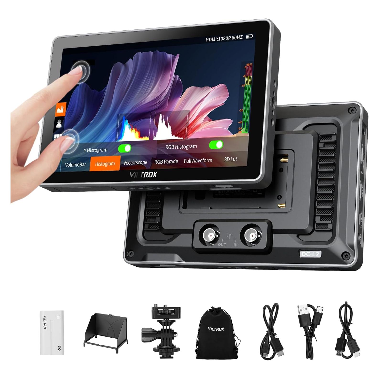Monitor de Cámara VILTROX DC-L2 7" HD IPS 1280x800 SDI HDMI