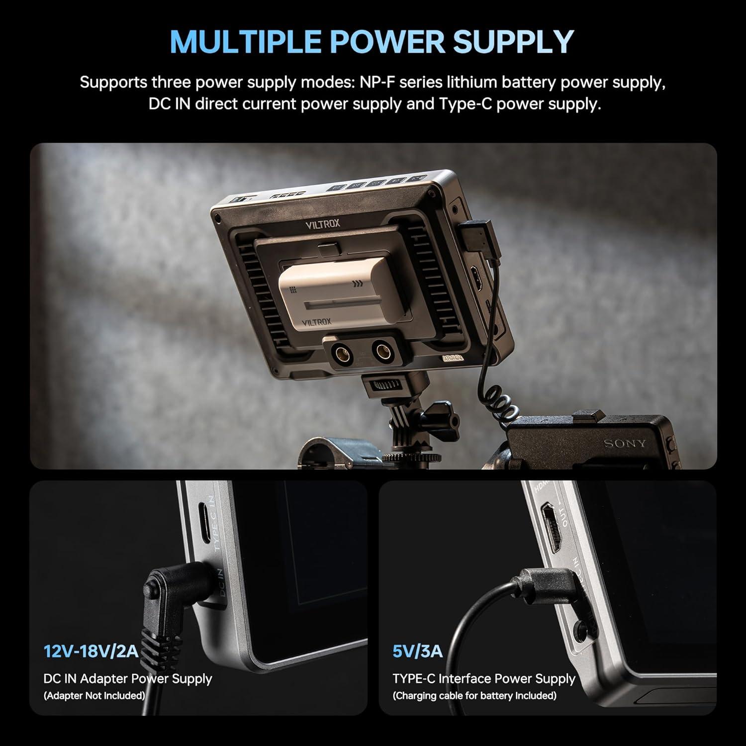 Monitor de Cámara VILTROX DC-L2 7" HD IPS 1280x800 SDI HDMI