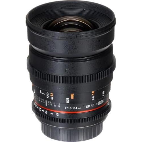 Lente Rokinon 24mm T1.5 Cine para Montura Sony A + Kit de Filtros