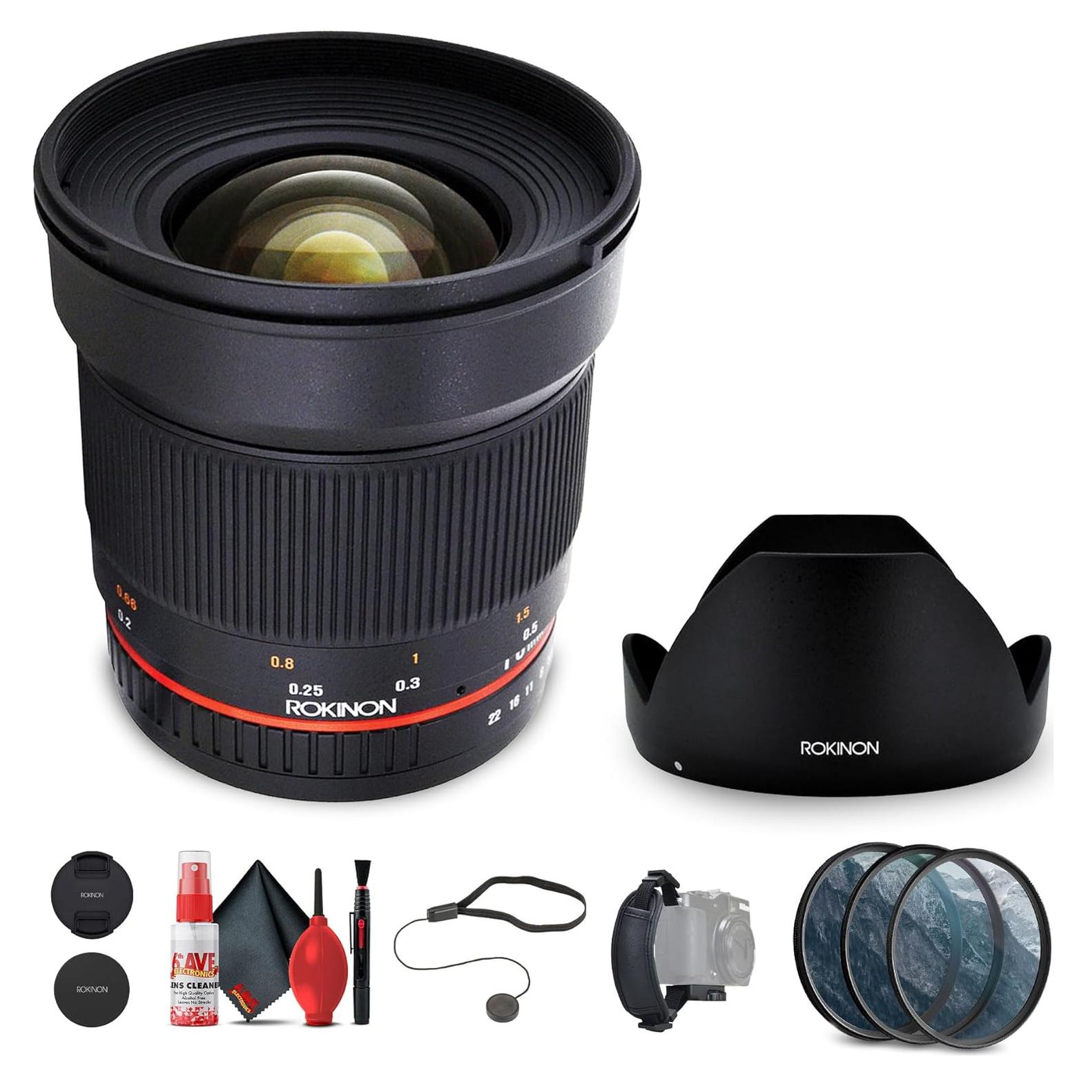 Lente Gran Angular Rokinon 16mm f/2.0 para Fujifilm X