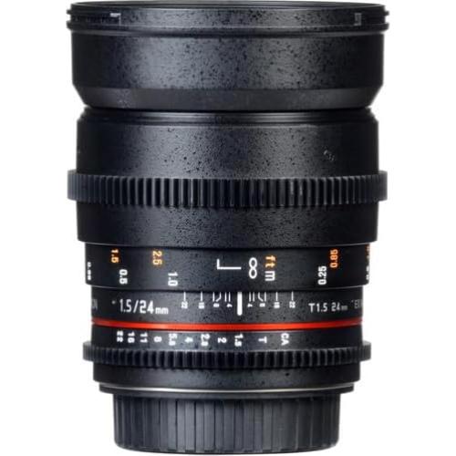 Lente Rokinon 24mm T1.5 Cine para Nikon F + Kit de Filtros