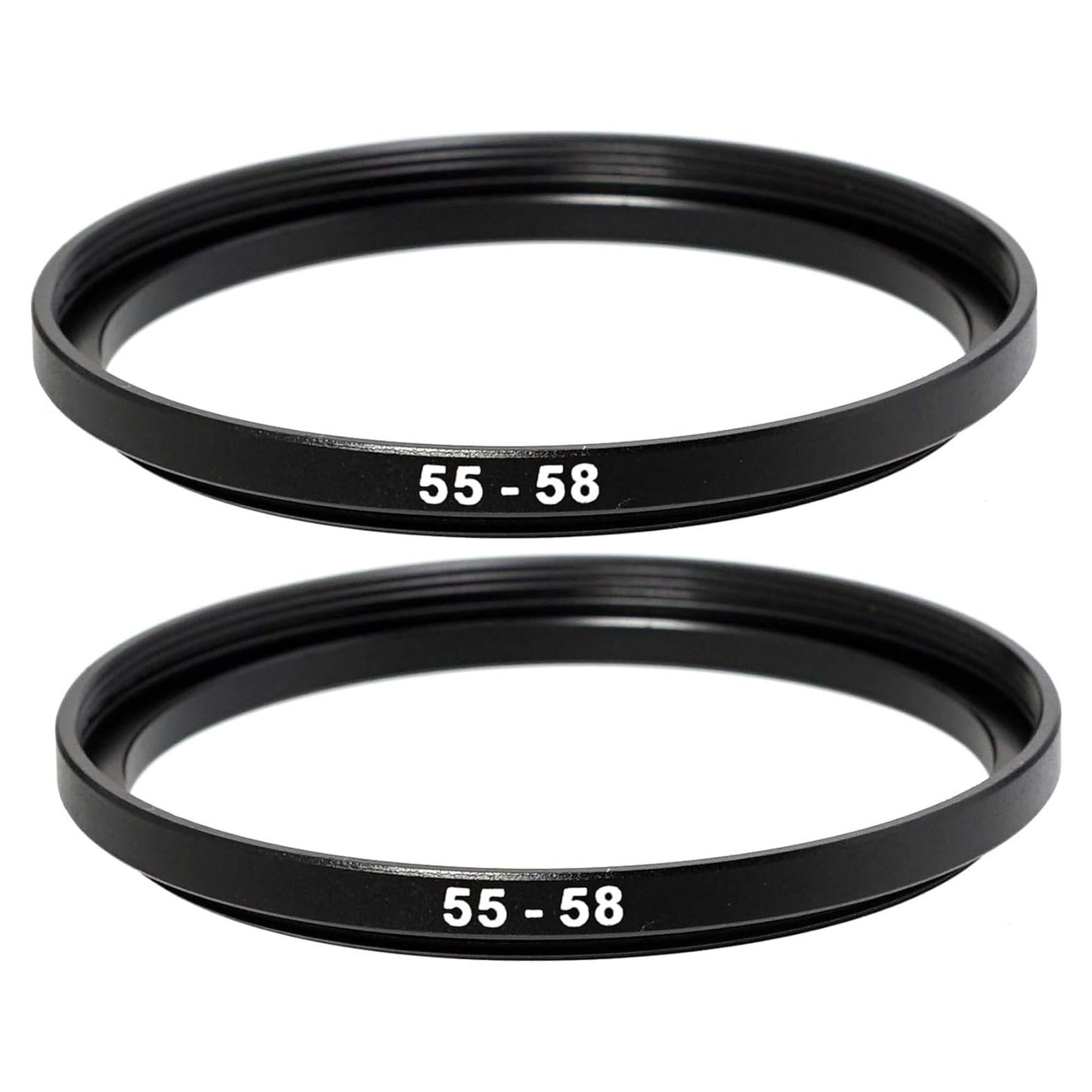 Adaptador de Anillo de Paso Fotasy 55mm a 58mm para Lentes DSLR