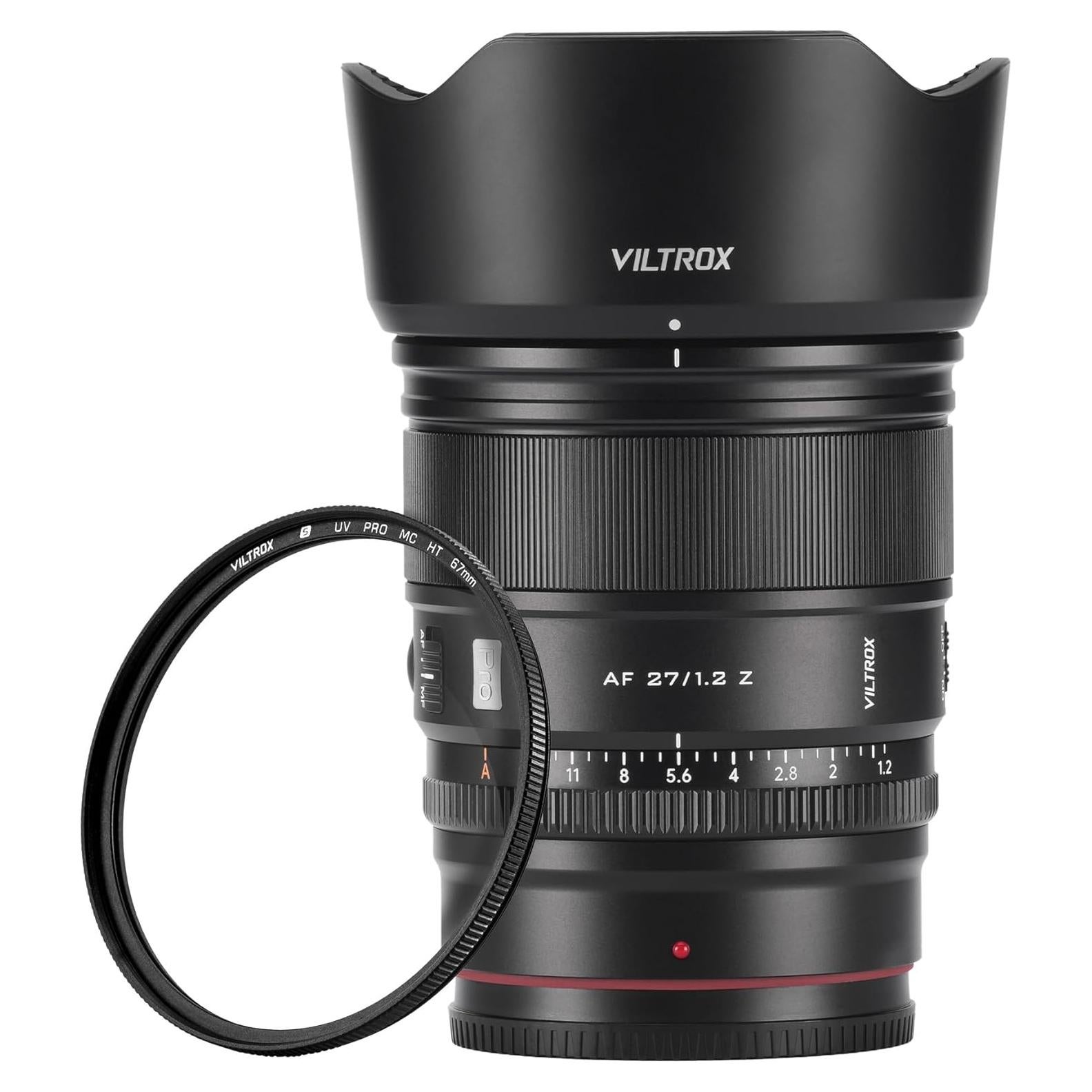 Lente VILTROX 27mm F1.2 Montura Z + Filtro 67mm