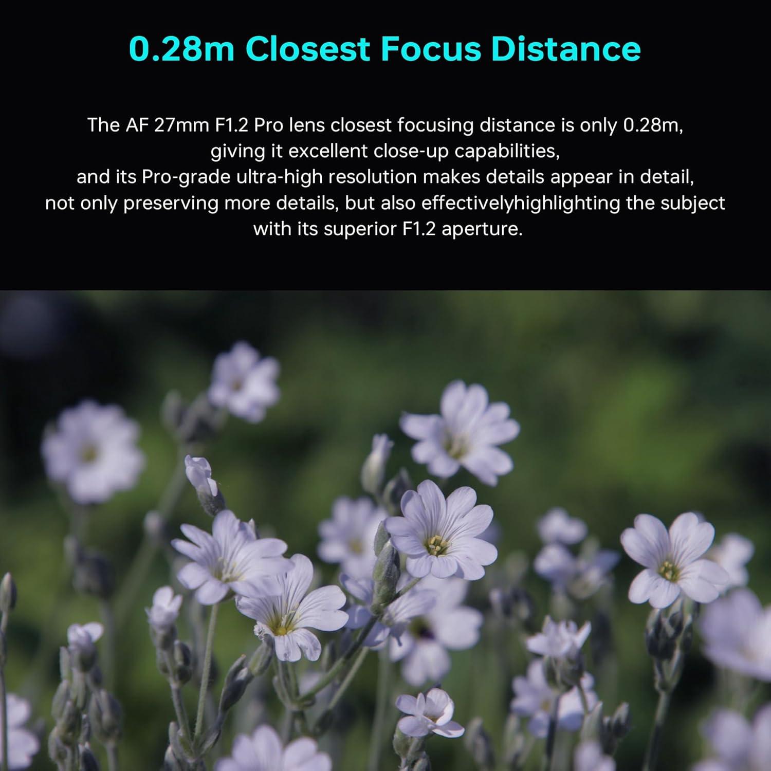 Lente VILTROX 27mm F1.2 Montura Z + Filtro 67mm