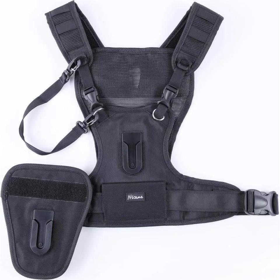 Sistema de Arnés de Pecho Nicama para 2 Cámaras DSLR