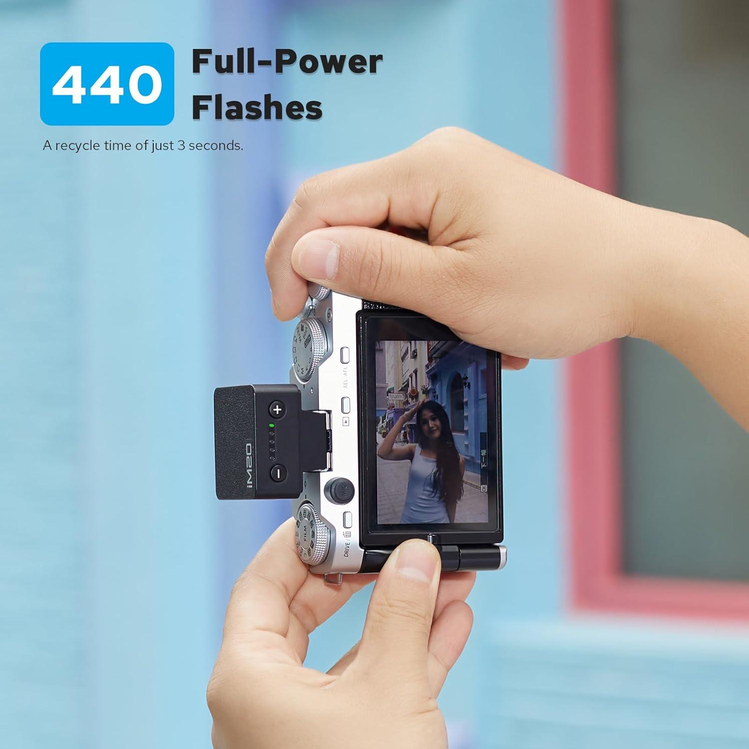 Flash Mini Godox IM20 Portátil 470mAh USB-C Compatible DSLR