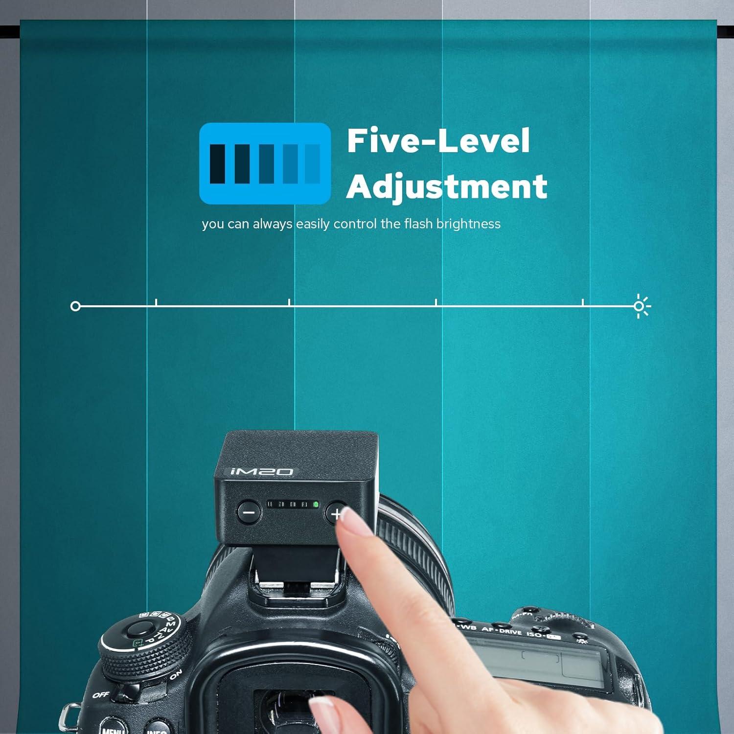 Flash Mini Godox IM20 Portátil 470mAh USB-C Compatible DSLR