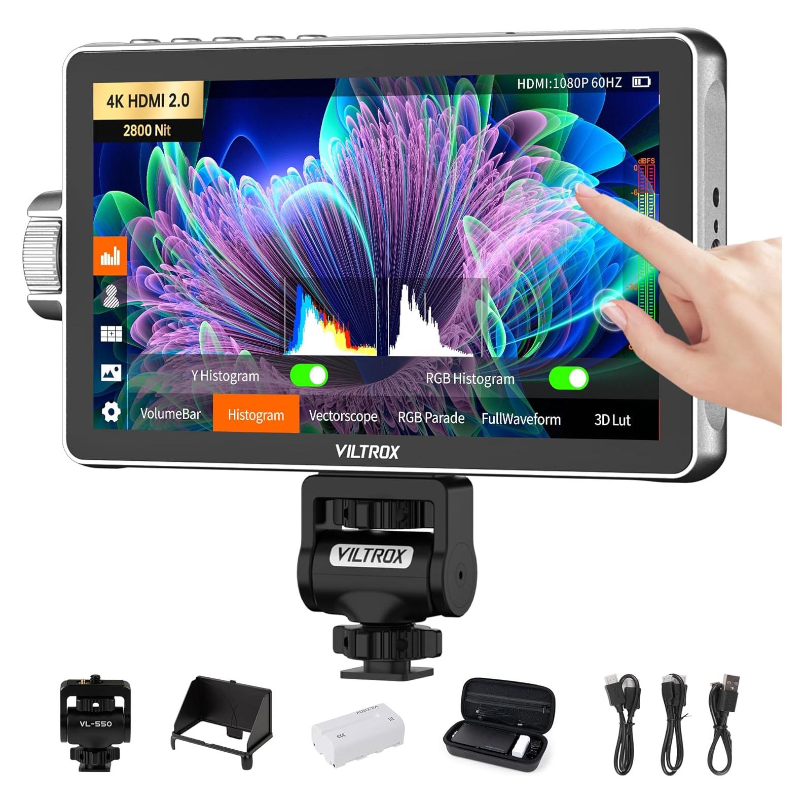 Monitor de Cámara VILTROX DC-A1 7" 2800 Nits HD 1920x1080