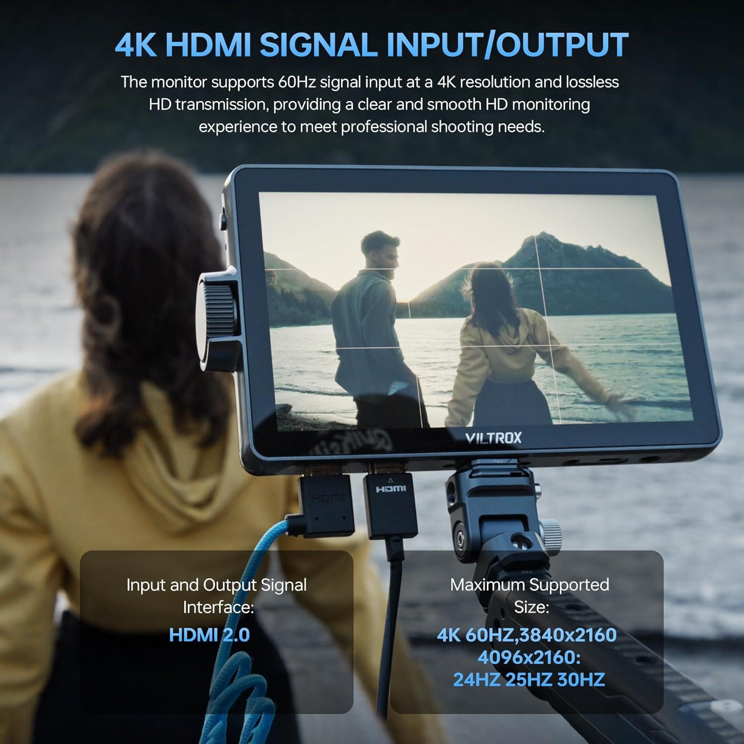 Monitor de Cámara VILTROX DC-A1 7" 2800 Nits HD 1920x1080