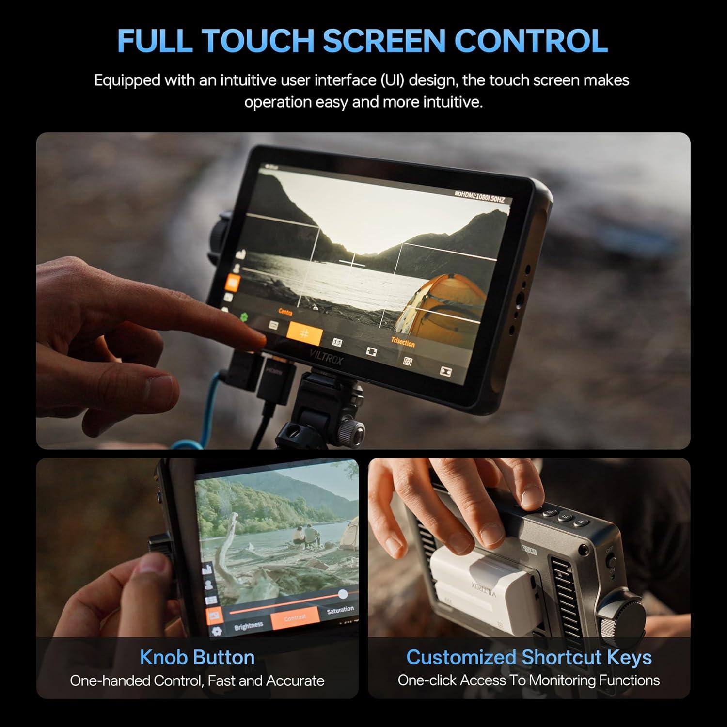 Monitor de Cámara VILTROX DC-A1 7" 2800 Nits HD 1920x1080