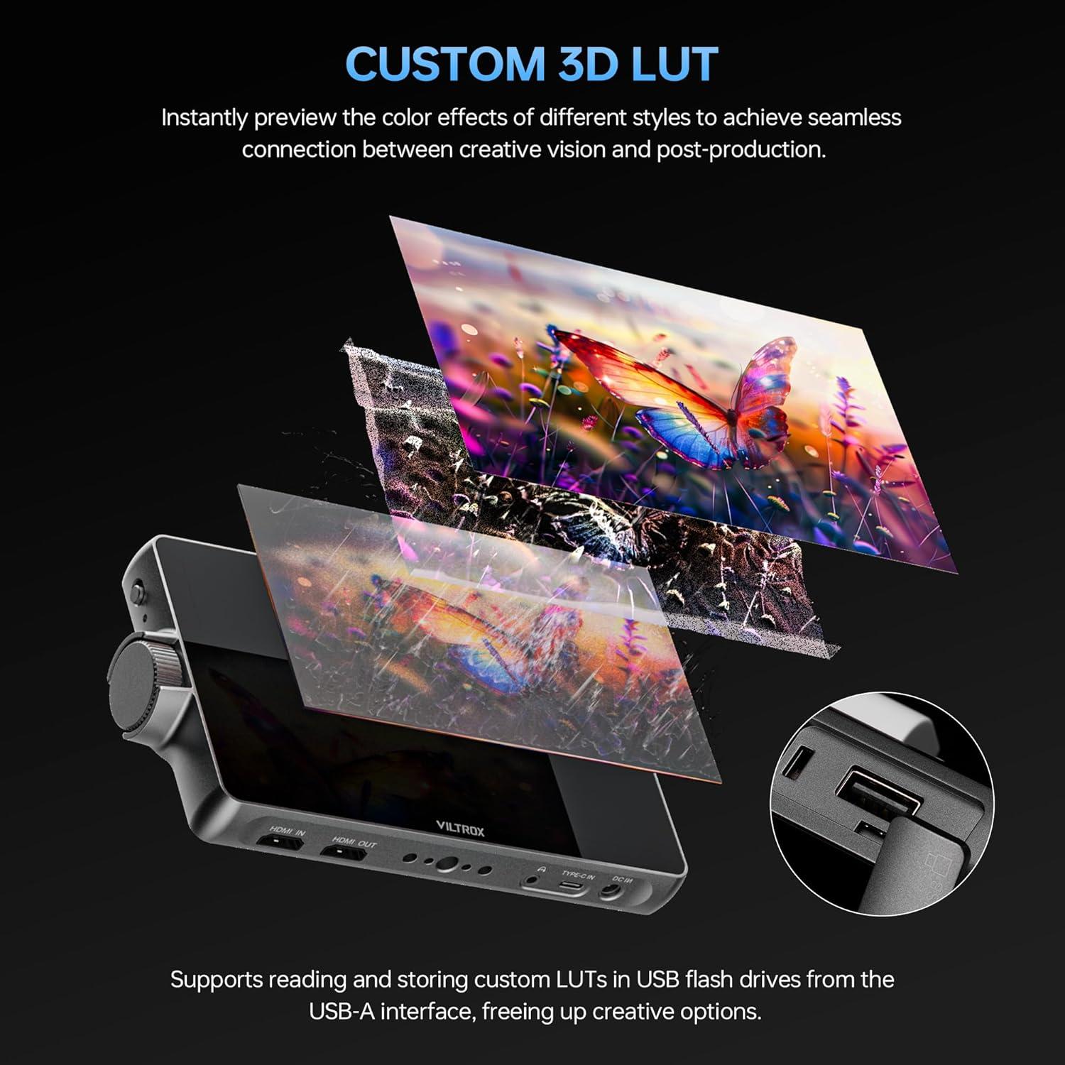 Monitor de Cámara VILTROX DC-A1 7" 2800 Nits HD 1920x1080