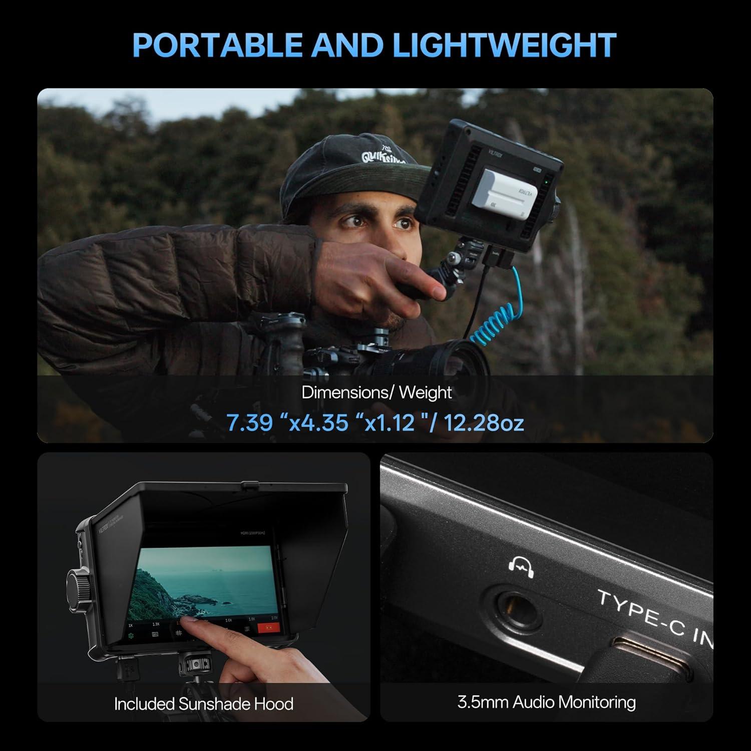 Monitor de Cámara VILTROX DC-A1 7" 2800 Nits HD 1920x1080