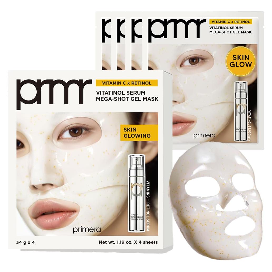 Mascarilla Facial de Gel Nocturna Vitatinol 4 Unidades 34g