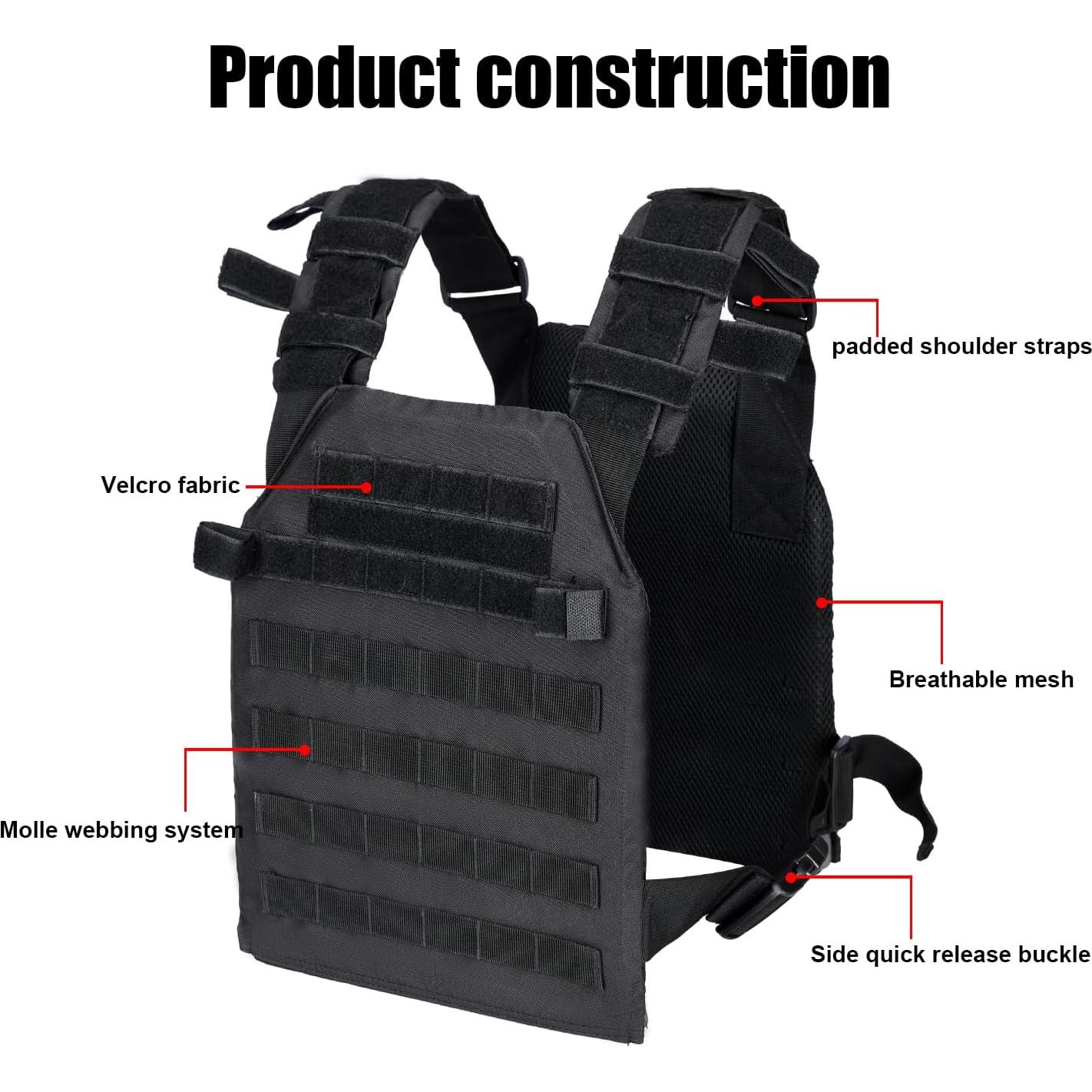 Chaleco de Pesas Ajustable Genérico para Entrenamiento 22.68 kg