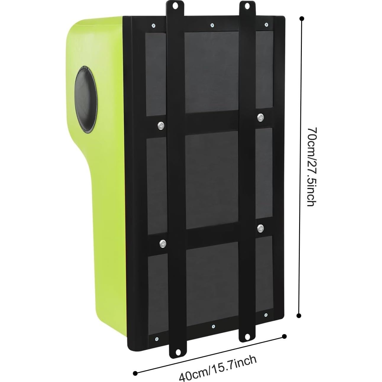 Saco de Boxeo Montado en la Pared BAIODNB 30x70cm Verde/Negro