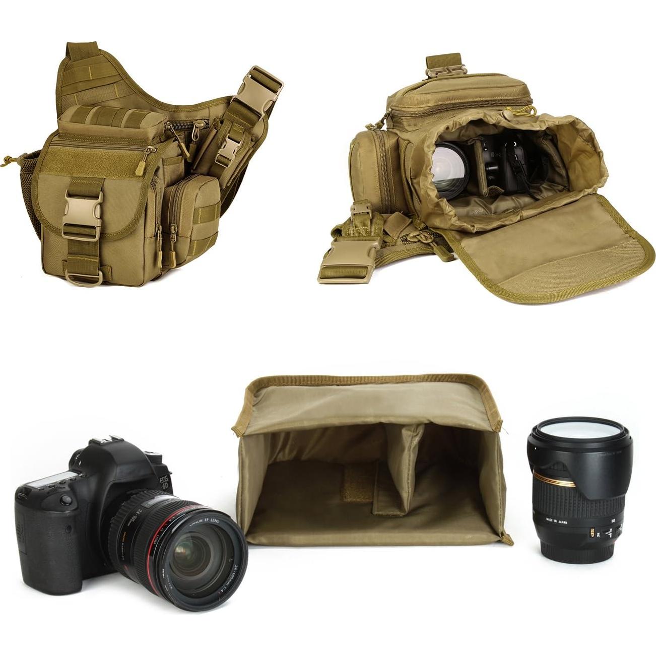 Bolsa de inserción para cámara ArcEnCiel Marrón Coyote 19x20cm