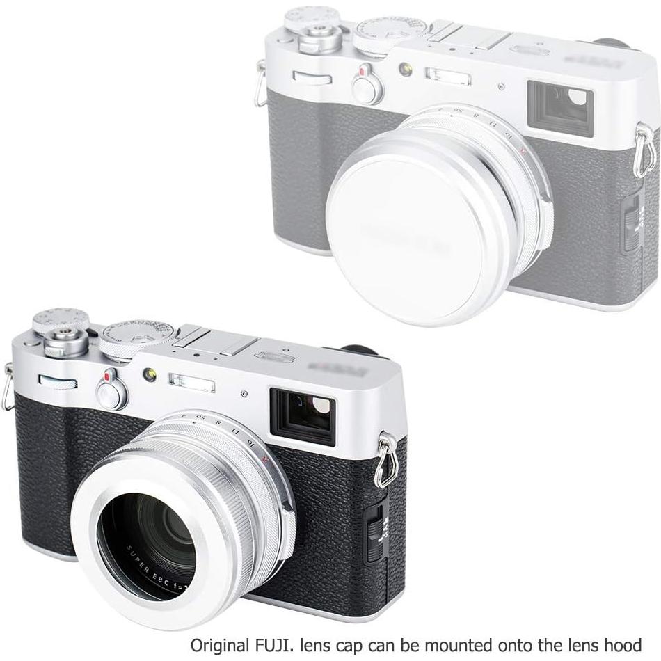 Parasol de Metal JJC con Anillo Adaptador 49mm para Fujifilm X100