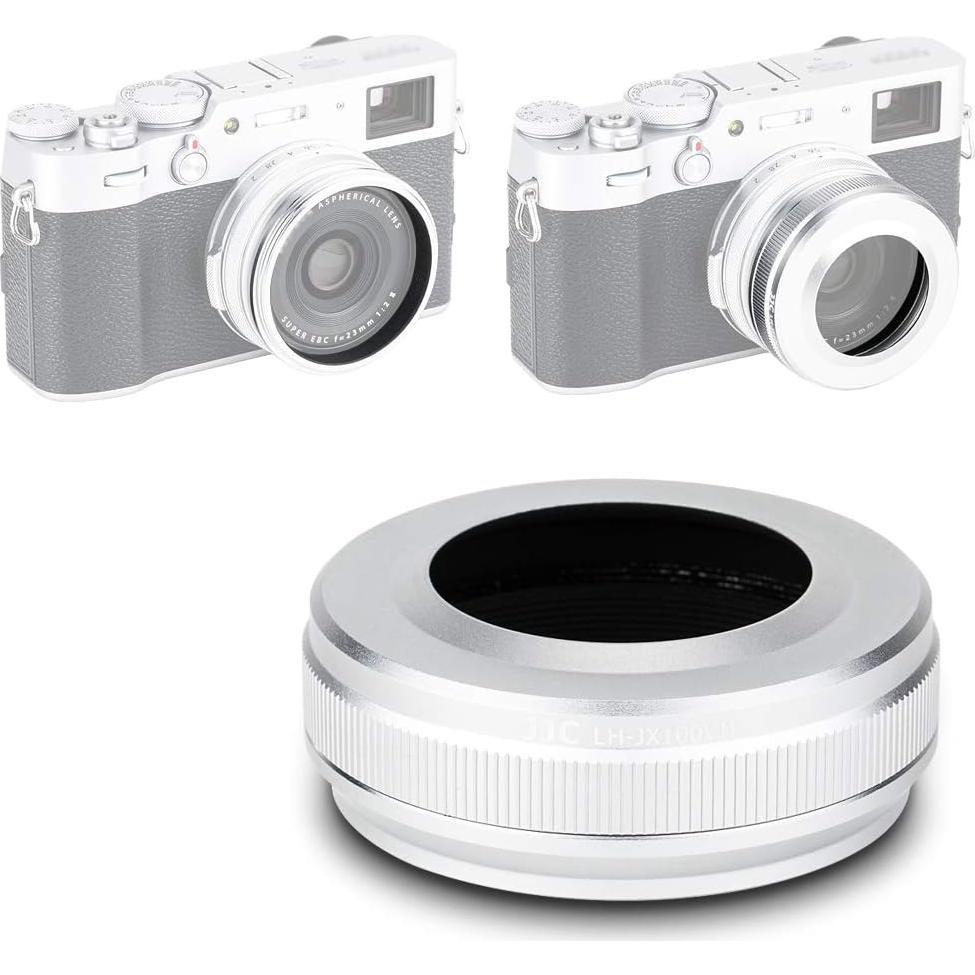 Parasol de Metal JJC con Anillo Adaptador 49mm para Fujifilm X100