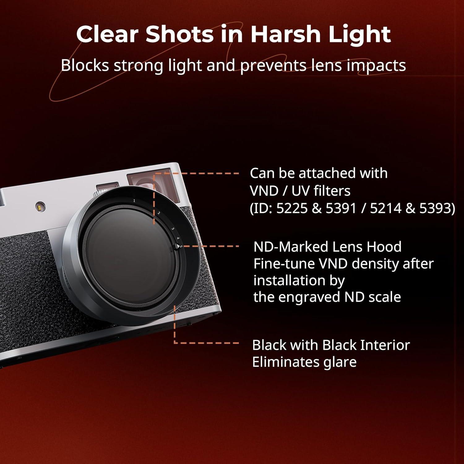 Capucha de Lente SMALLRIG 5393 para Fujifilm - Plata