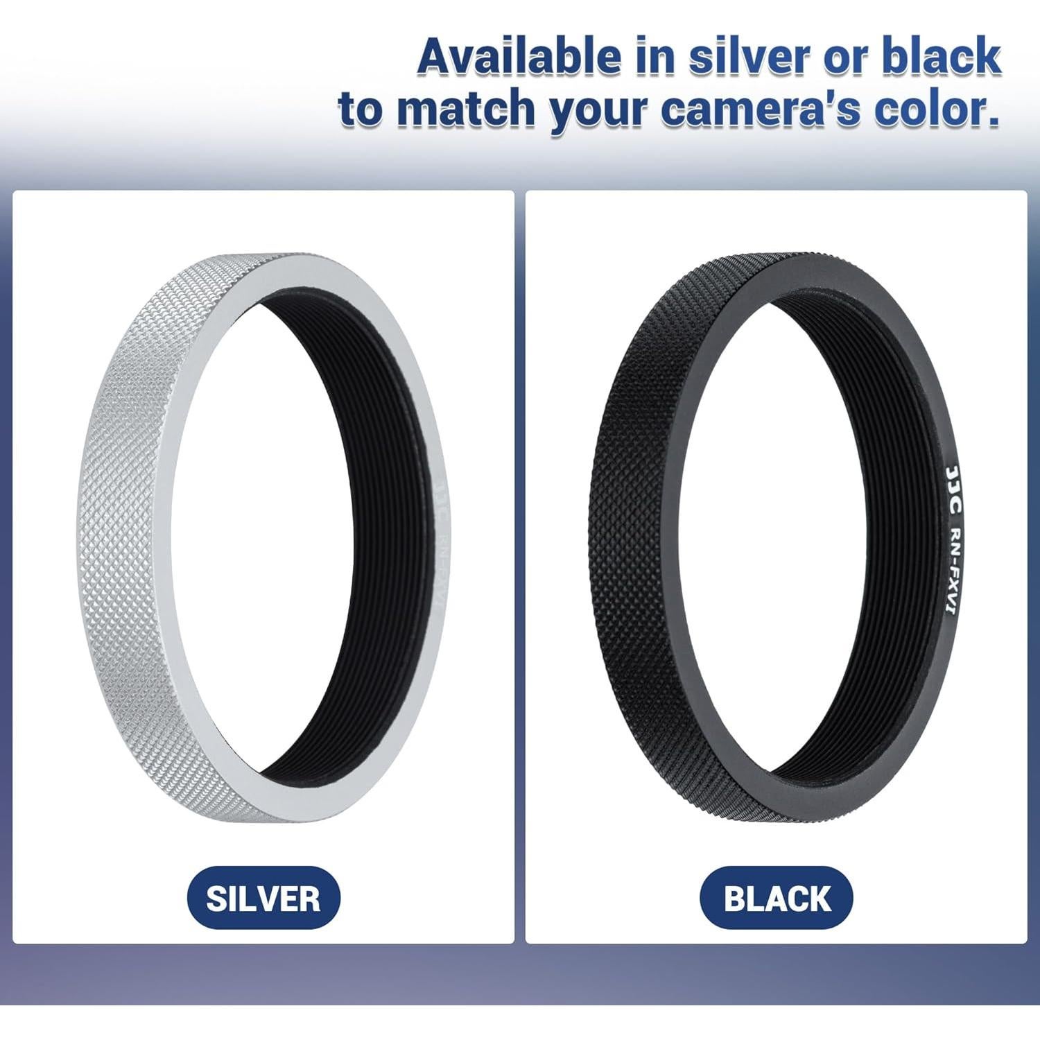 Anillo Adaptador de Filtro JJC AR-X100 para Fujifilm X100 Plata