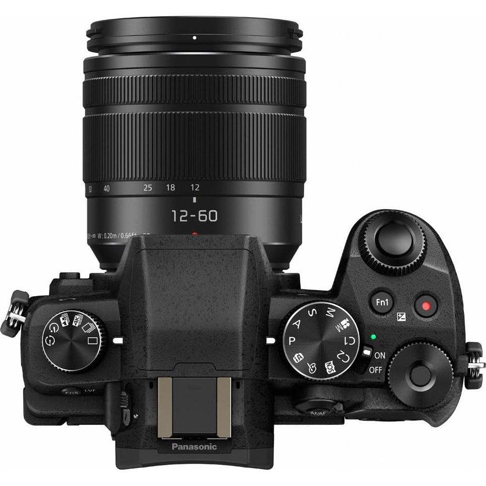 LUMIX G85 4K Mirrorless Camera with 12-60mm Lens + Two-Pack BLC12 Spare Battery + Accessory Bundle