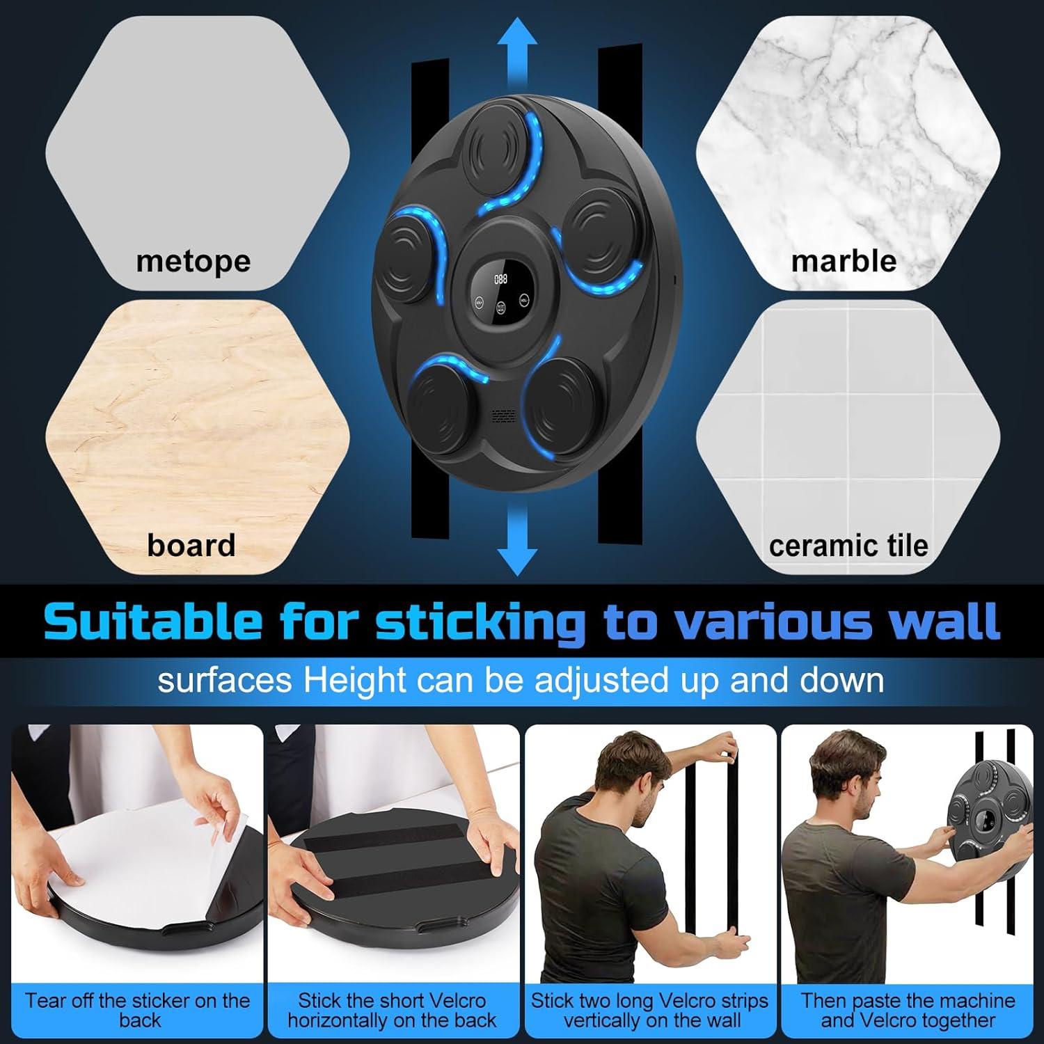 Máquina de Boxeo Musical YHR con Guantes - 5 Objetivos