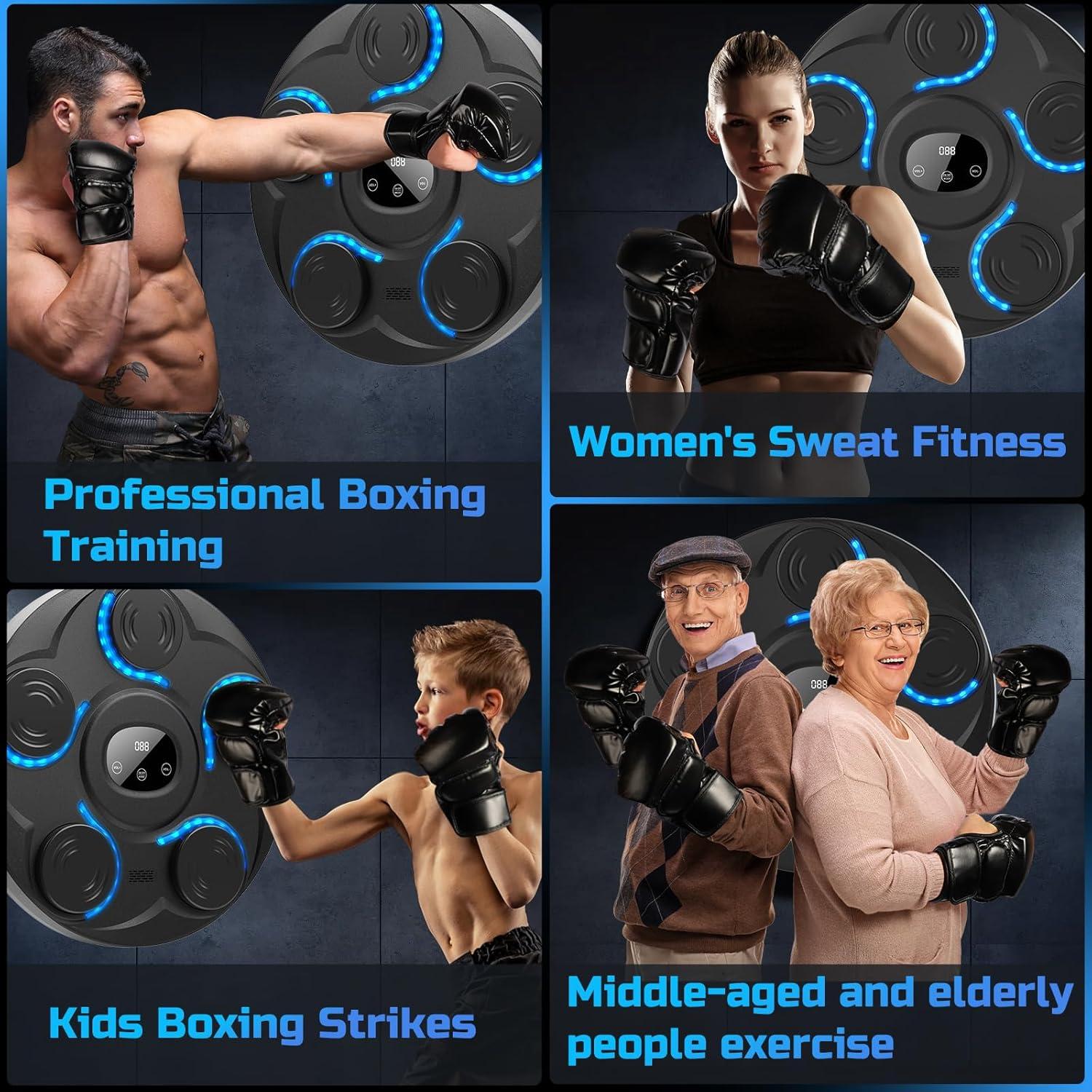 Máquina de Boxeo Musical YHR con Guantes - 5 Objetivos