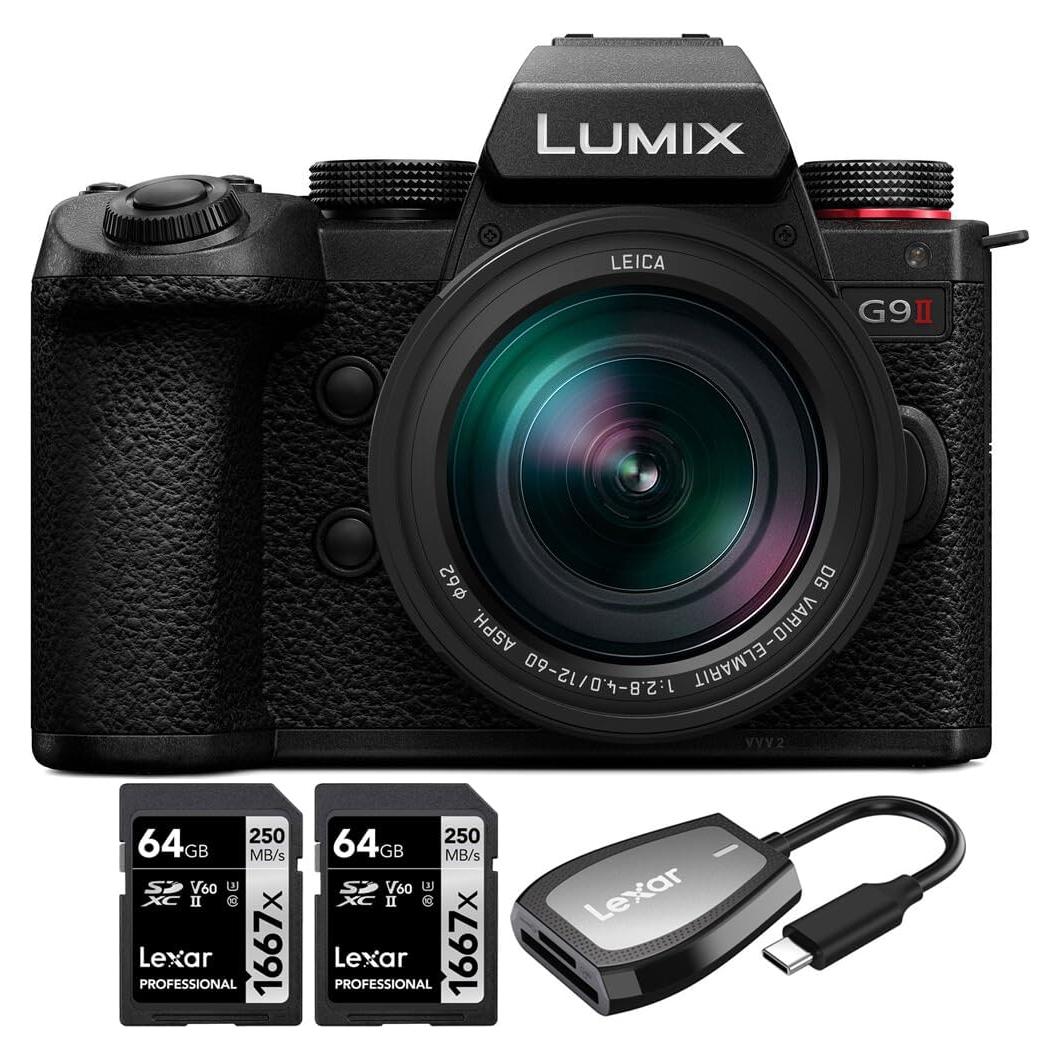 Cámara Panasonic LUMIX G9II Micro Cuatro Tercios 25.2MP con Lente 12-60mm