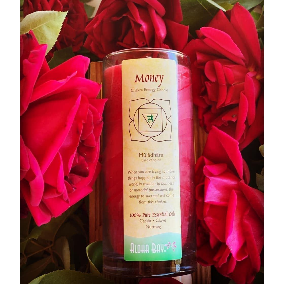 Vela Aromática Chakra Dinero Aloha Bay 311 ml 60 Horas