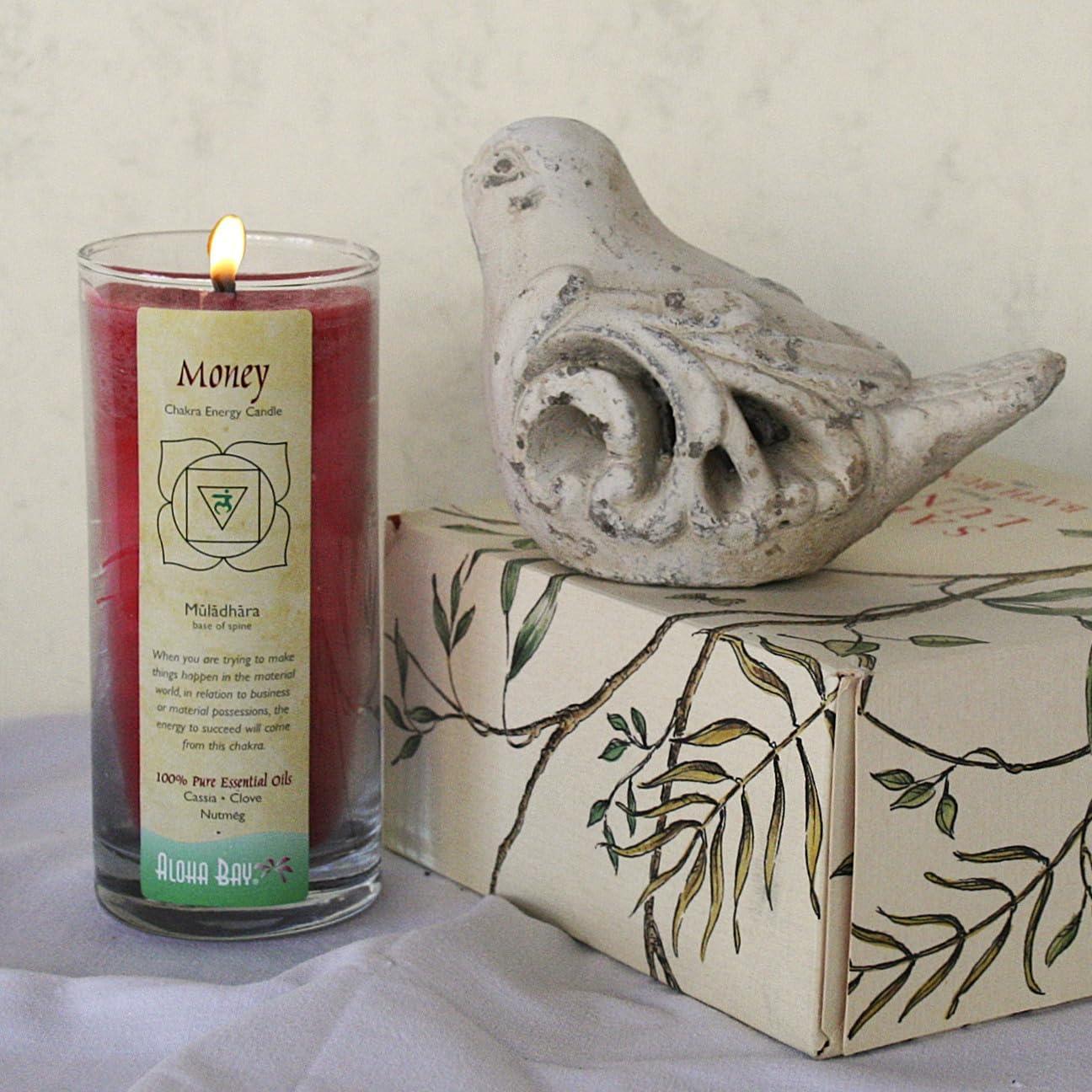 Vela Aromática Chakra Dinero Aloha Bay 311 ml 60 Horas