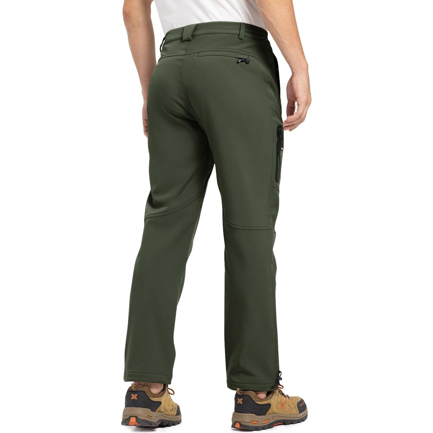 Pantalones de Nieve Impermeables TBMPOY para Hombre 30 Verde