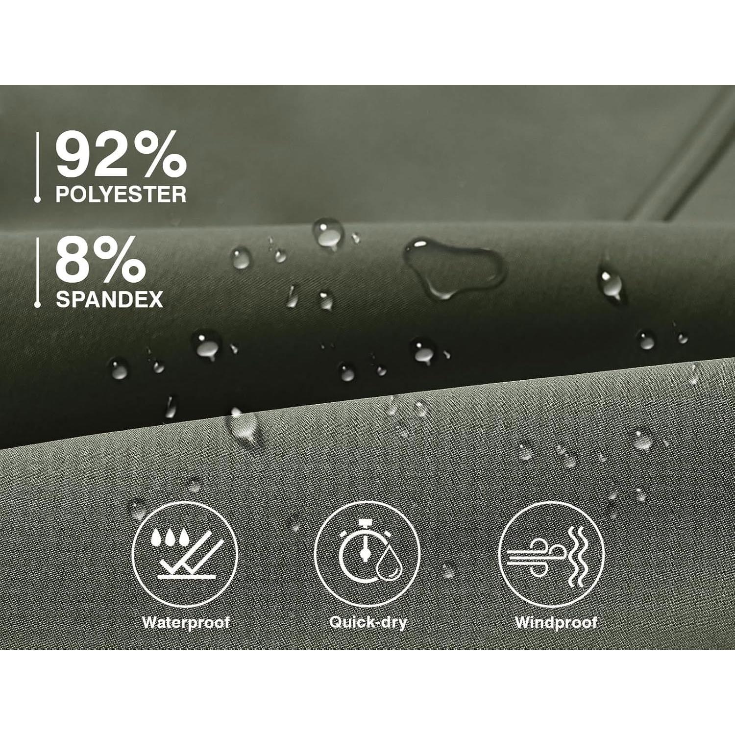 Pantalones de Nieve Impermeables TBMPOY para Hombre 30 Verde