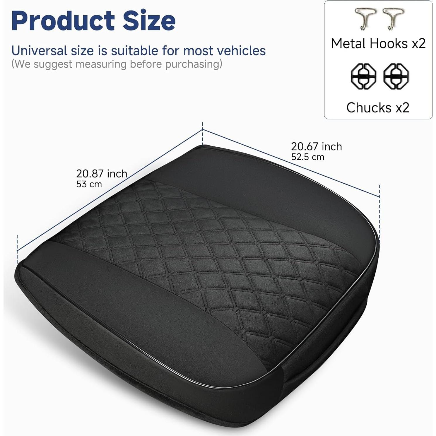 Cubierta de Asiento de Coche West Llama Terciopelo Negro 1PC